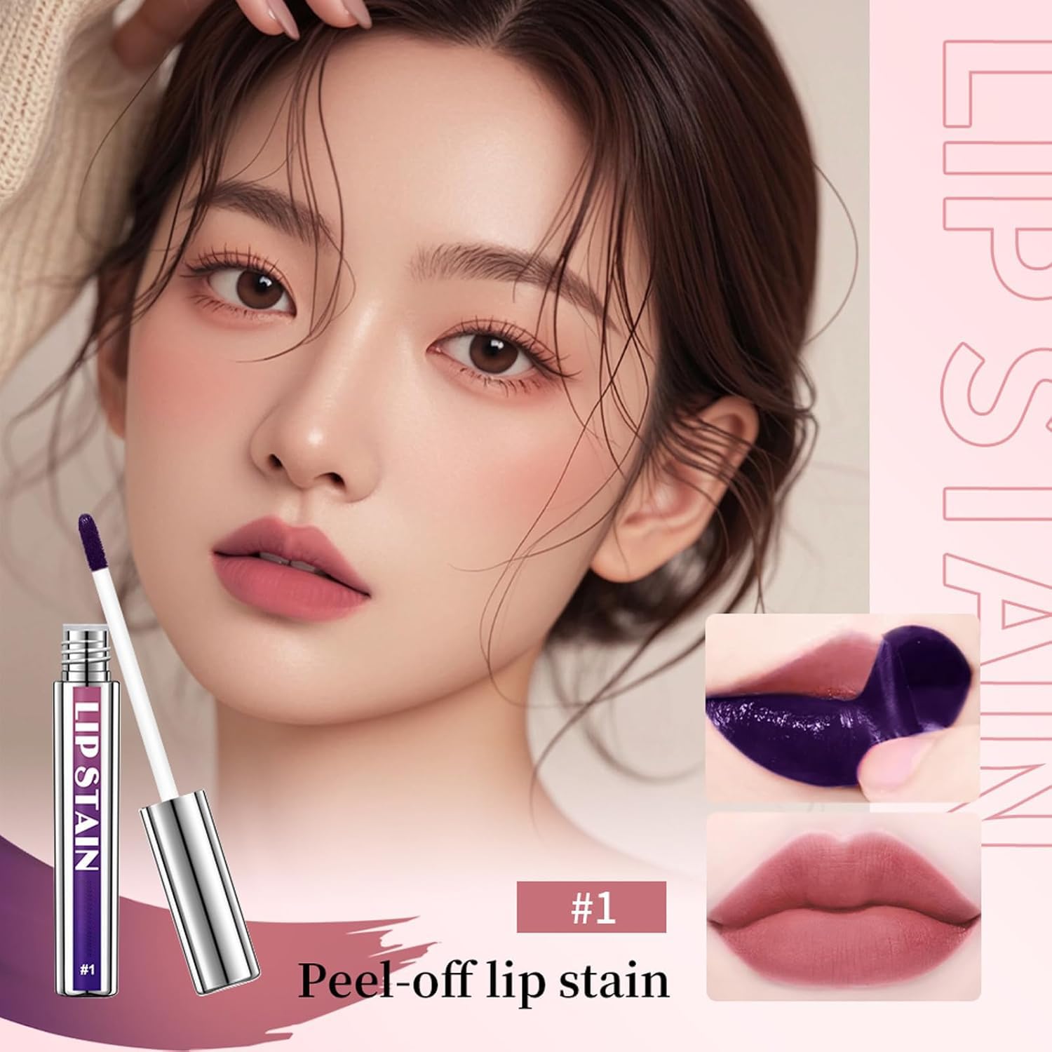 3Pcs Peel Off Lip Liner Stain, Long-Lasting Lip Stain Peel Off, Waterproof Peel Off Lip Stain - Image 2