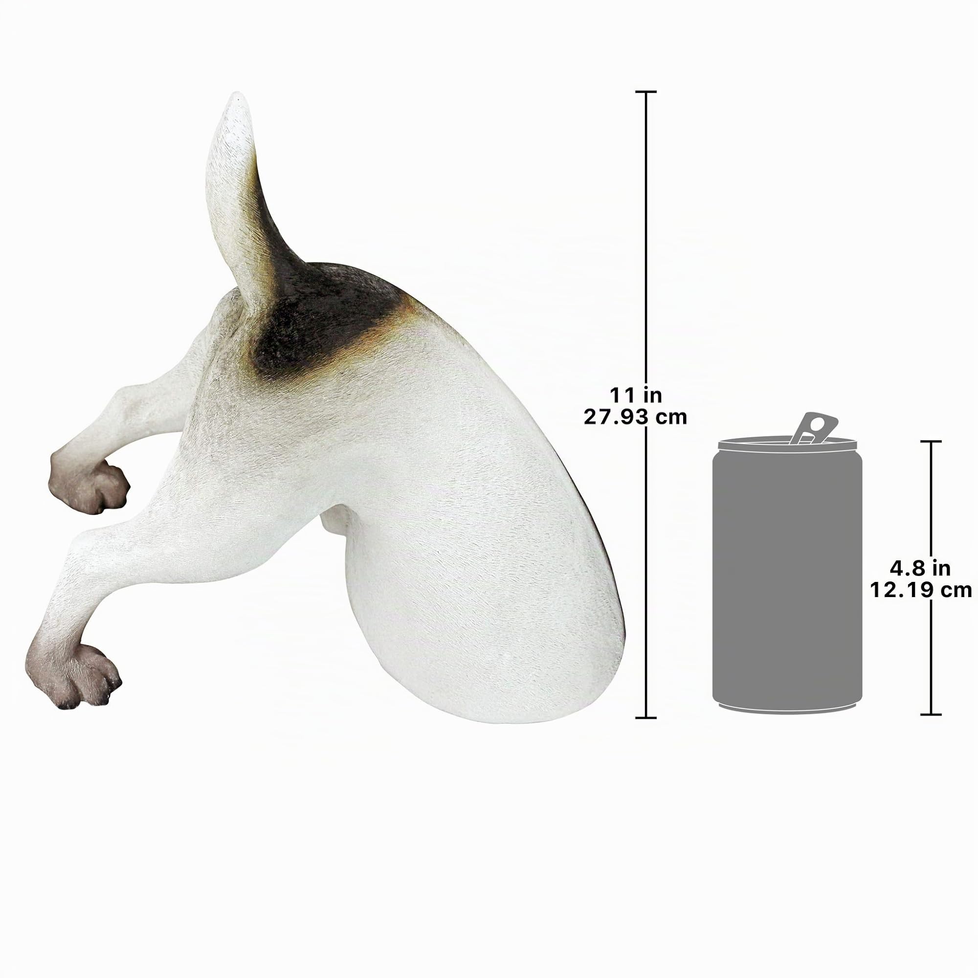 Design Toscano Terrence il Terrier che scava Statua da giardino, poliresina, a colori, 30 cm