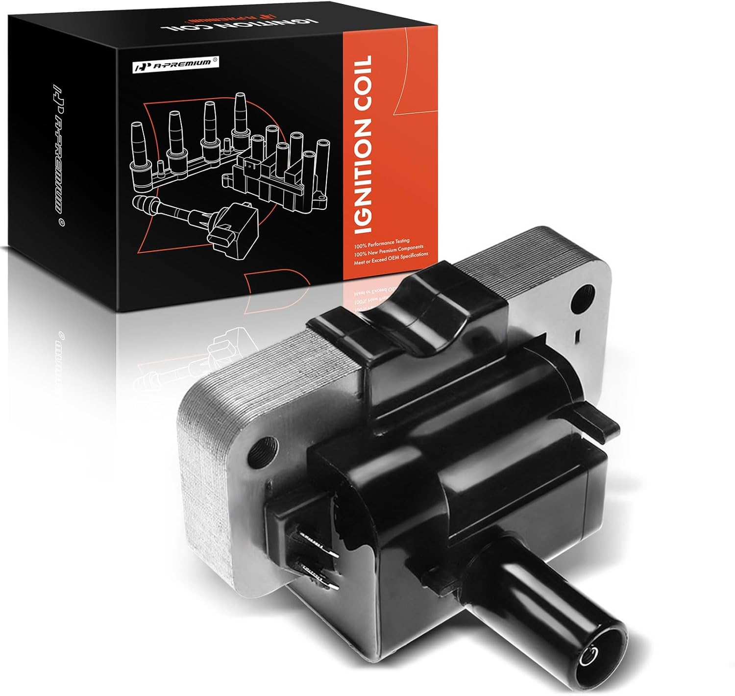 A-Premium Engine Ignition Coil Pack Compatible with Nissan Frontier Xterra 1999-2004 Pathfinder 1997-2000 Quest Villager 1999-2002 V6 3.3L