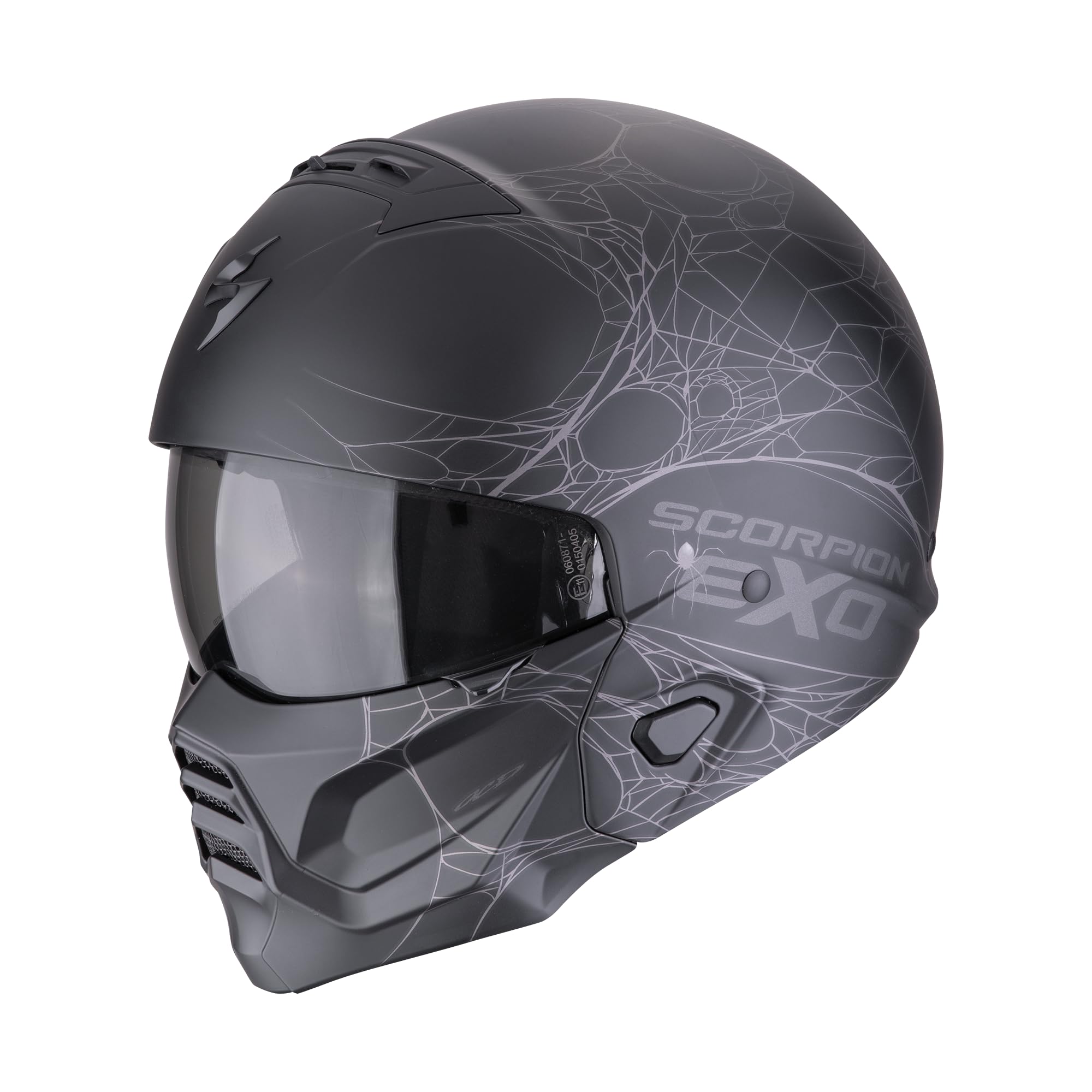 SCORPION EXO-COMBAT II SPIDERWEB Nero opaco-Argento M