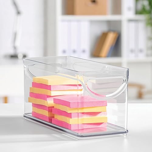 Miniatura 6 de iDesign Recycled Plastic Cabinet and Pantry Storage Bin with Integrated Handles – 10” x 4.25” x 5”, Clear Bin