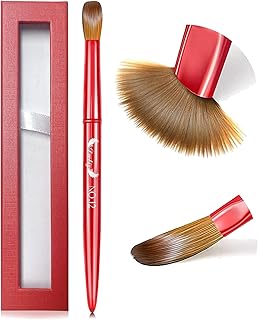 Acrylic Nail Brush - Kolinsky Acrylic Brush for Acrylic Powder, Size 12 Round Oval Nail Brush for Acrylic Application, Acrylic Powder Brush for Nails, Nail Acrylic Brush for Beginner Manicure Tool