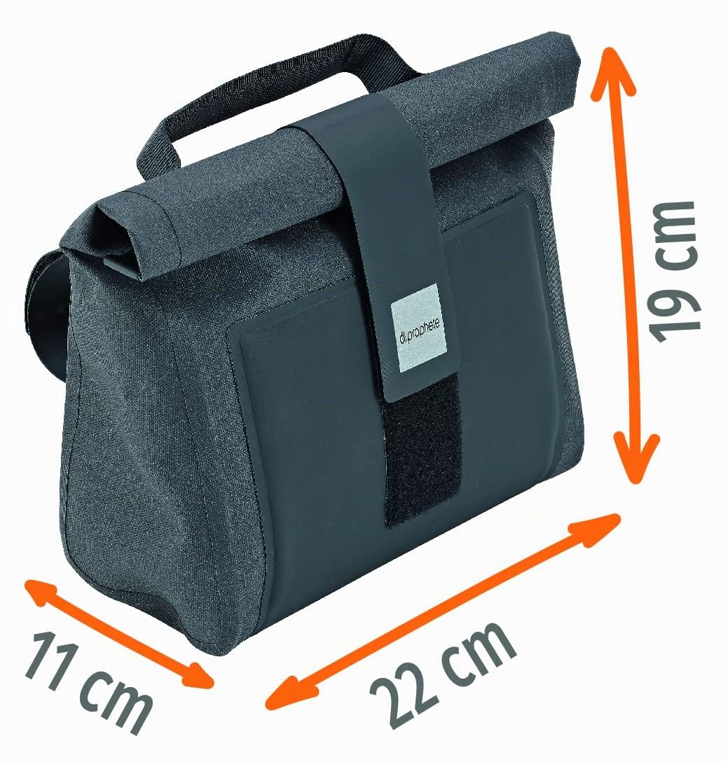 Prophete Fahrradtasche, Lenkertasche, Volumen 4,5 Liter, wasserdicht, Farbe schwarz Sport & Freizeit