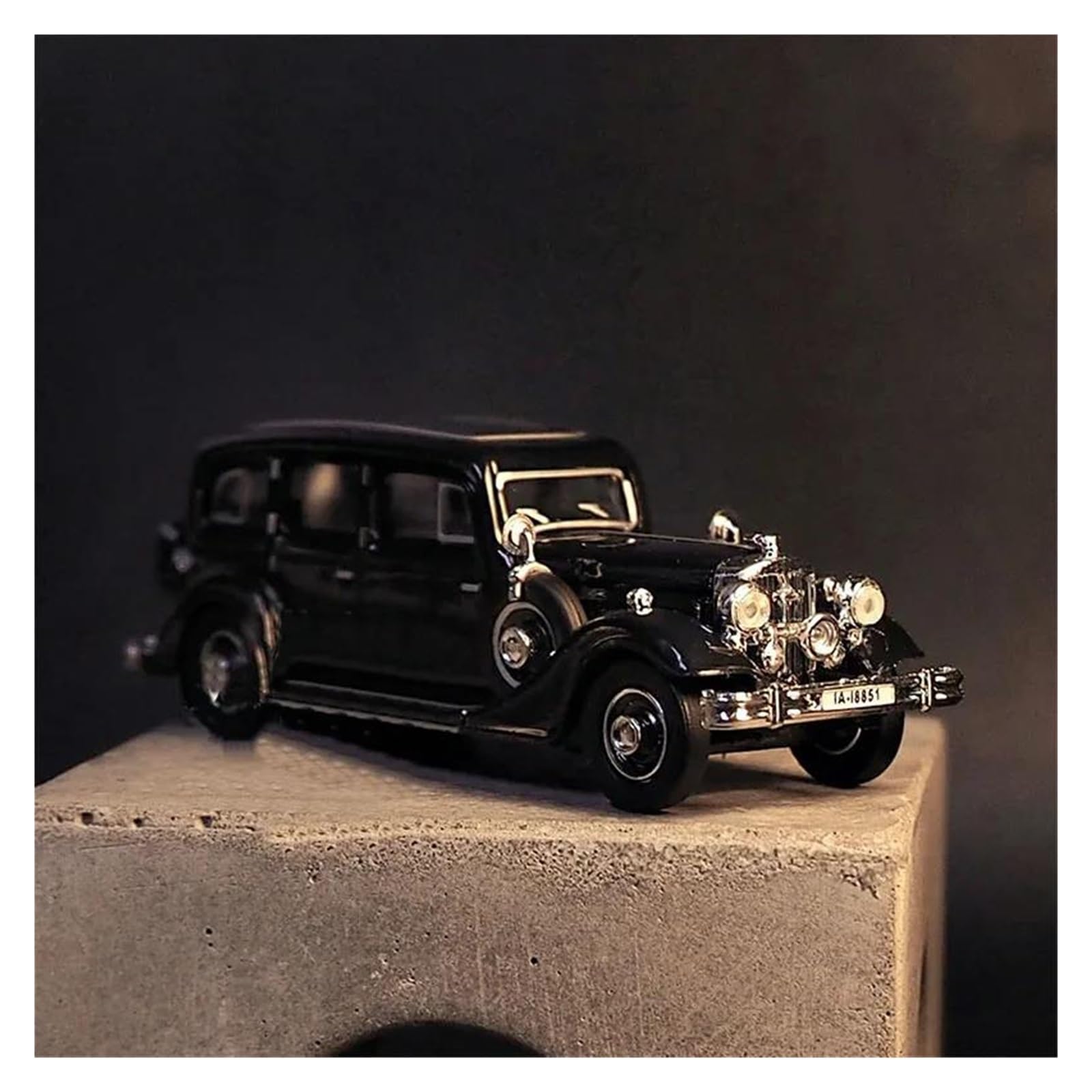 Metallo Scala Replica 1:87 Per Horch Pullman 851 Classic Car Simulazione Modello In Lega Display Statico Giocattolo Da Collezione
