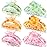 Hair Claw Clips for Thick/Thin Hair Claws 6PCS,3.34 Nonslip Big Cute Hair Clips Square Claw Clips,2.36 Medium Flower Hair Clips for Women/Girls,Hair Styling Accessories Gifts (lively)