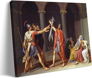 Oath of The Horatii Oil Painting Poster Louis David Renaissance Neoclassical Wall Art Picture Print Canvas Painting Decorative Poster Picture Print Canvas Wall Paint Arts Decor Modern Home Artworks Gi