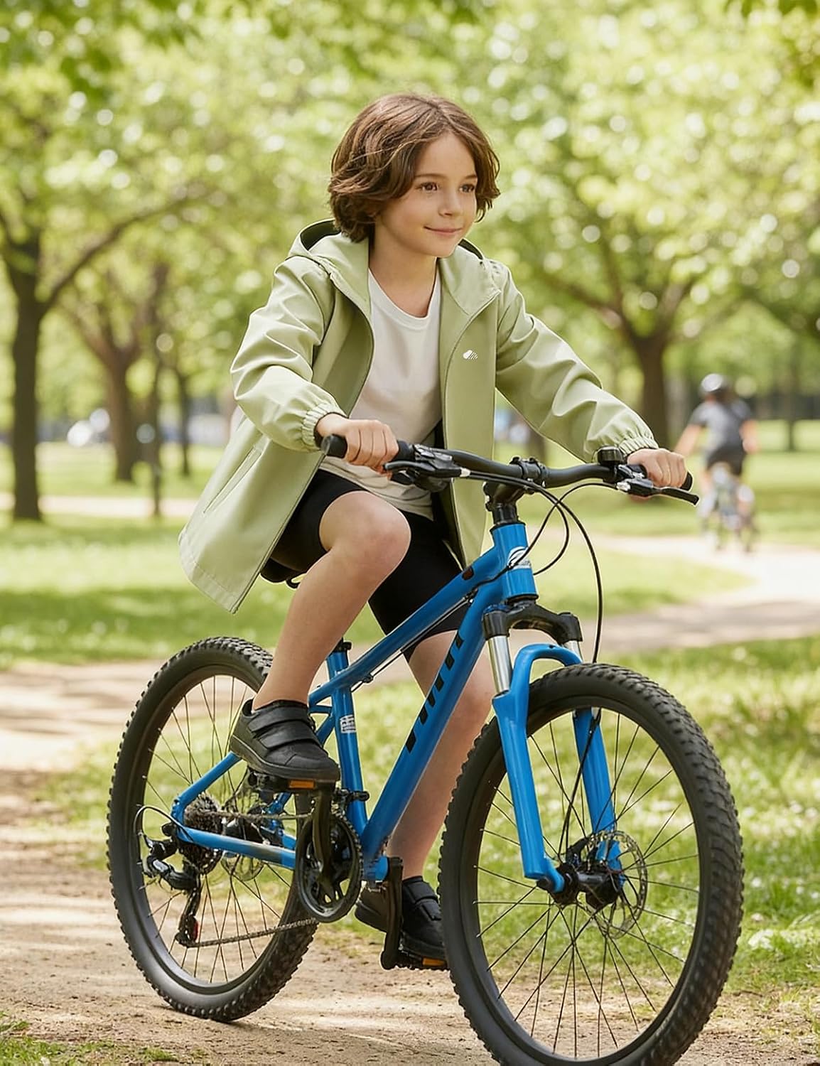 Kids Rain Jacket Lightweight Waterproof Rain Coats Outerwear with Hood for Boys Girls Size 5-15