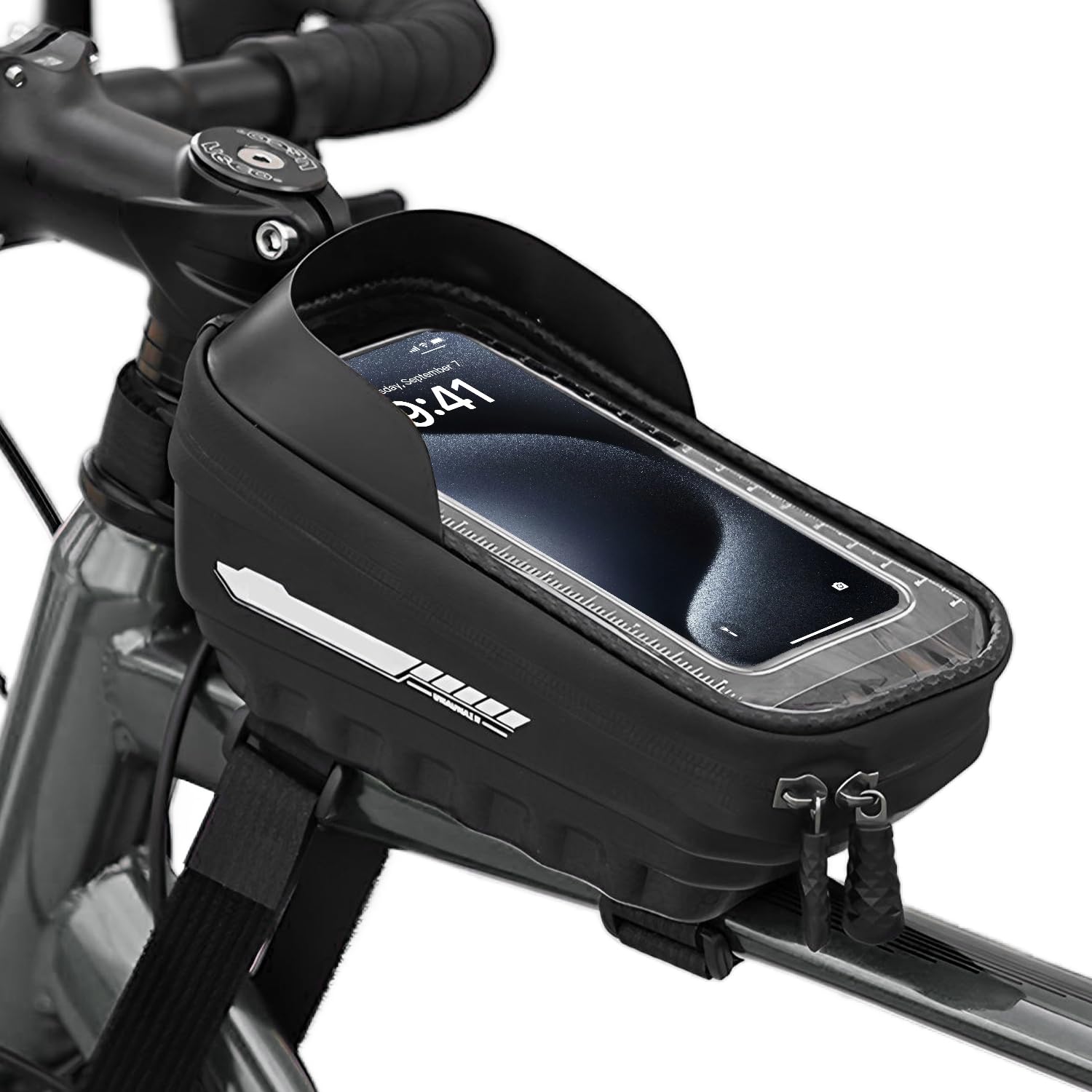 Faireach Fahrradtasche Rahmen - Wasserdicht Mit Sonnenblende Für Smartphones