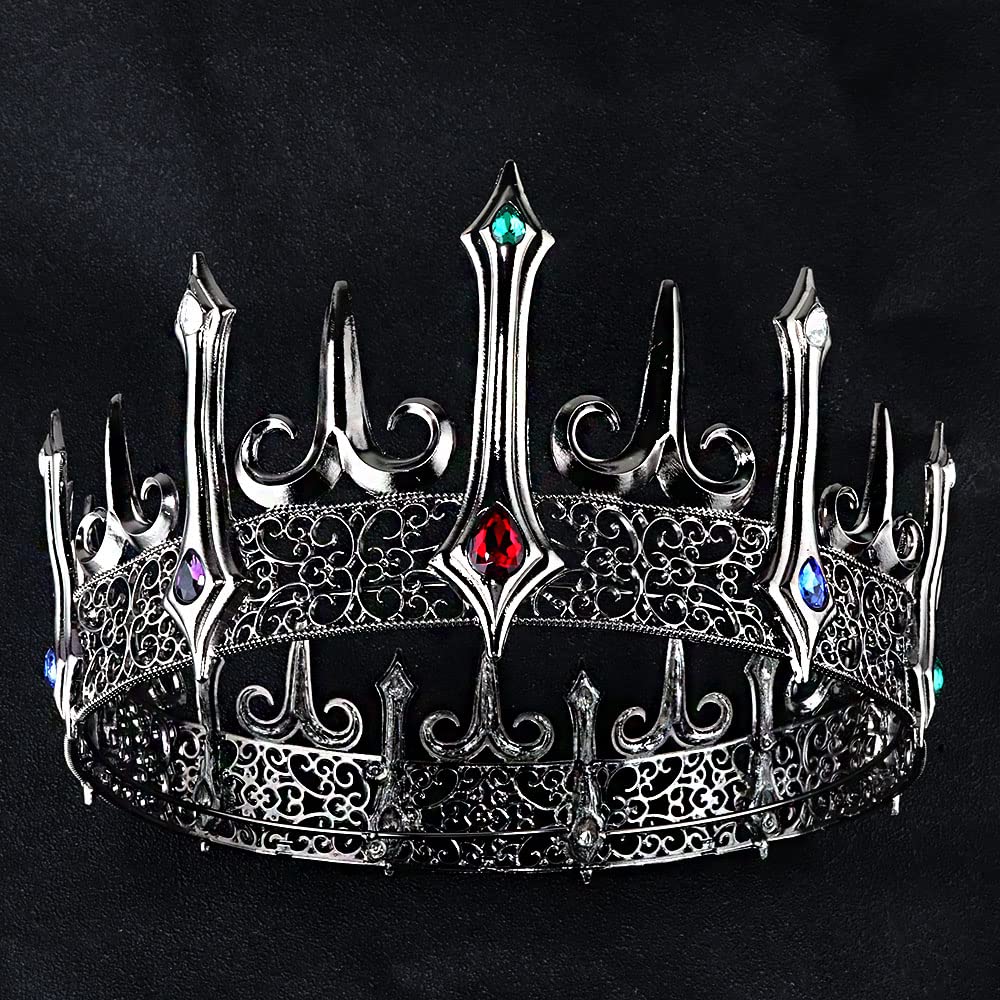 Amazon.com: winvin Full Crystal Queen King Wedding Pageant  display picture 3