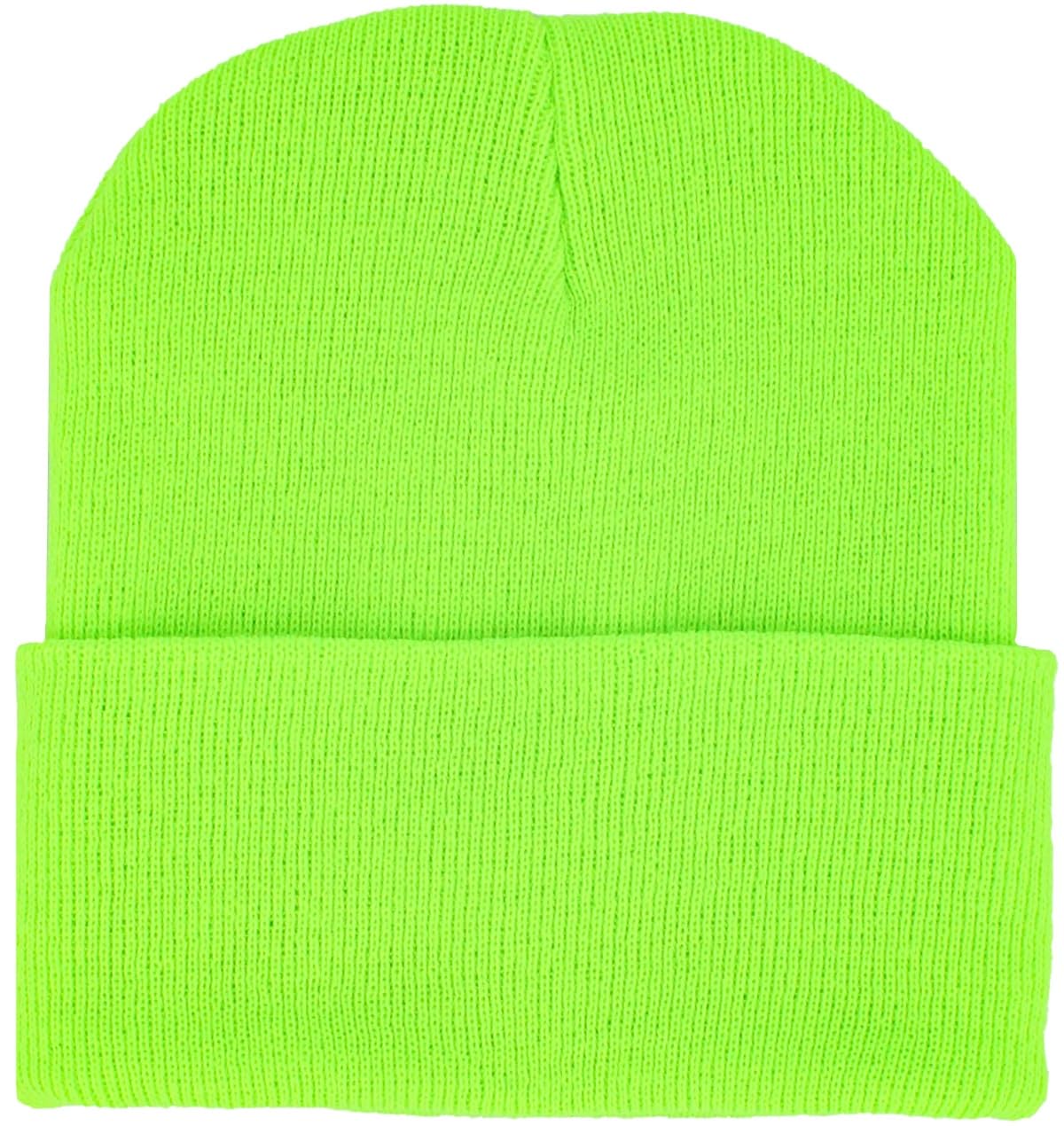 KBETHOS Made in USA Classic Men's Women's Cuffed Folded Acrylic Knit Beanie Hat Solid Unisex Cold