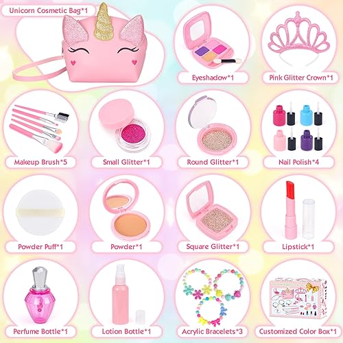 Miniatura 2 de Maquillaje de simulación para niños pequeños, kit de maquillaje para niñas, kit de maquillaje para niñas pequeñas, kit de maquillaje para niñas