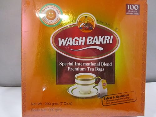 3 PACKS: bolsas de té prémium Wagh Bakri