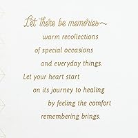 Vista 4 de Hallmark Tarjeta de condolencias (Que haya recuerdos) (5RZB2134)