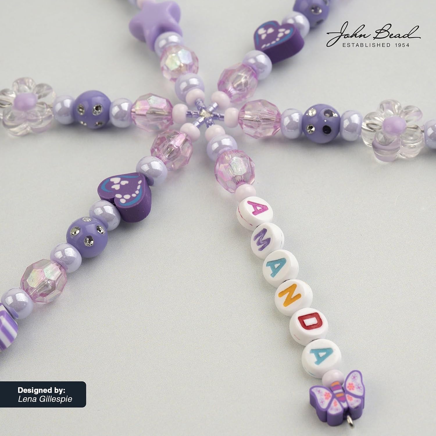 120pcs John Bead 9mm Assorted Purple Polymer Clay Craft Beads for Jewelry Bracelet Making