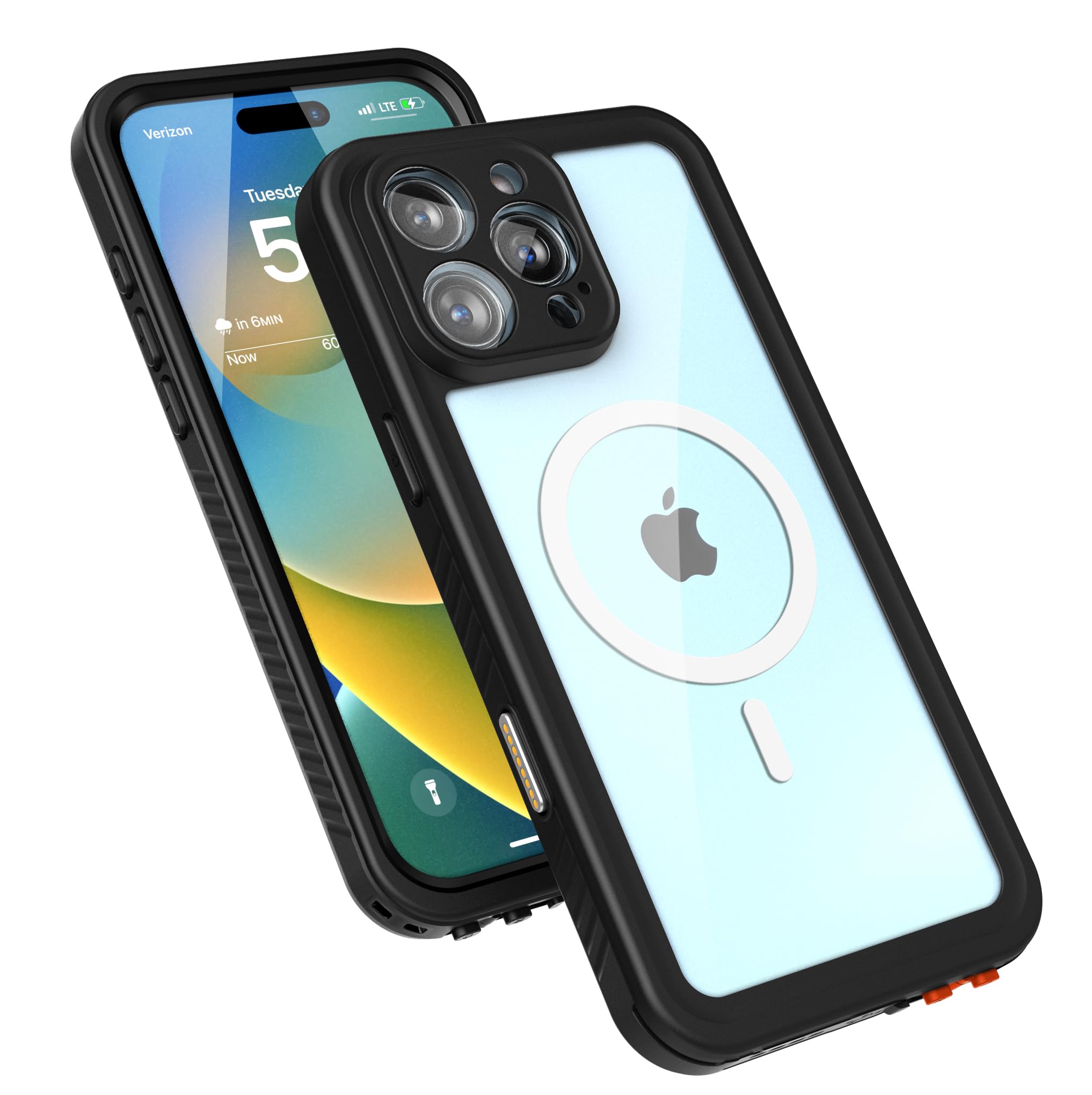 ENCASED Waterproof Case for iPhone 16 Pro Max with Camera Control Capture Button, Full Body Protection with Built-in Screen Protector (Compatible with