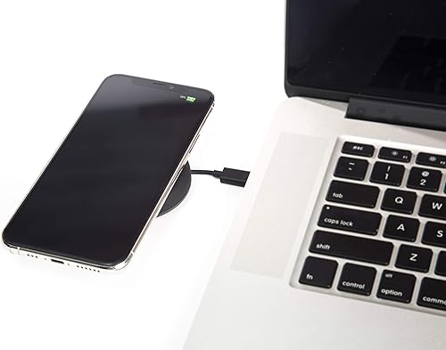 Miniatura 5 de TYLT Medallion - Almohadilla de carga inalámbrica QI portátil, cargador inalámbrico rápido certificado QI de 10 W máximo compatible con Apple,