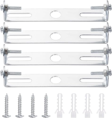 MECCANIXITY Placa de luz de techo, 4.094 x 0.709 x 0.669 in, soporte de montaje para lámpara de araña de oficina en casa, paquete de 4