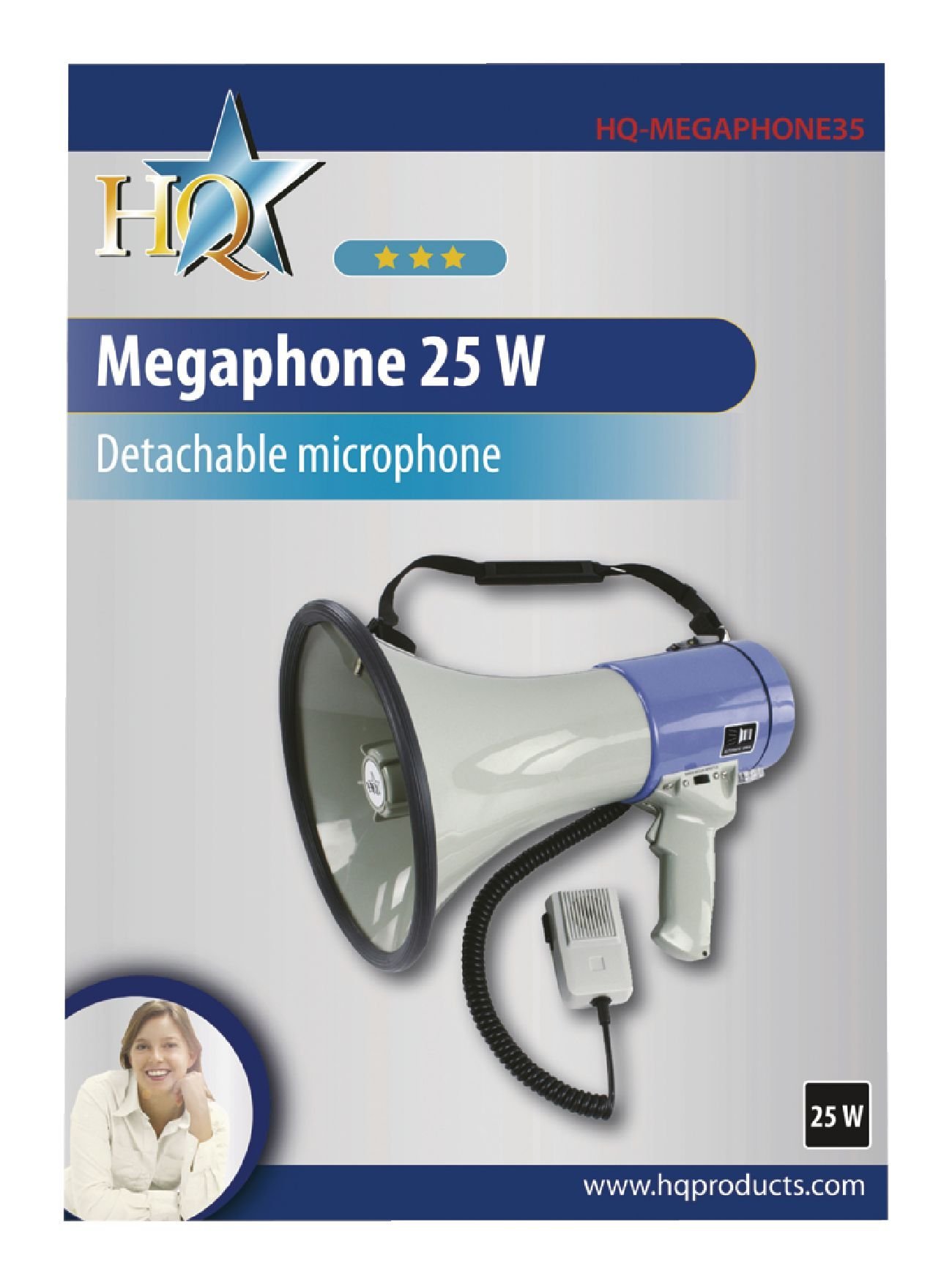 HQ HQ-MEGAPHONE35 Mégaphone Professionnel 25 W