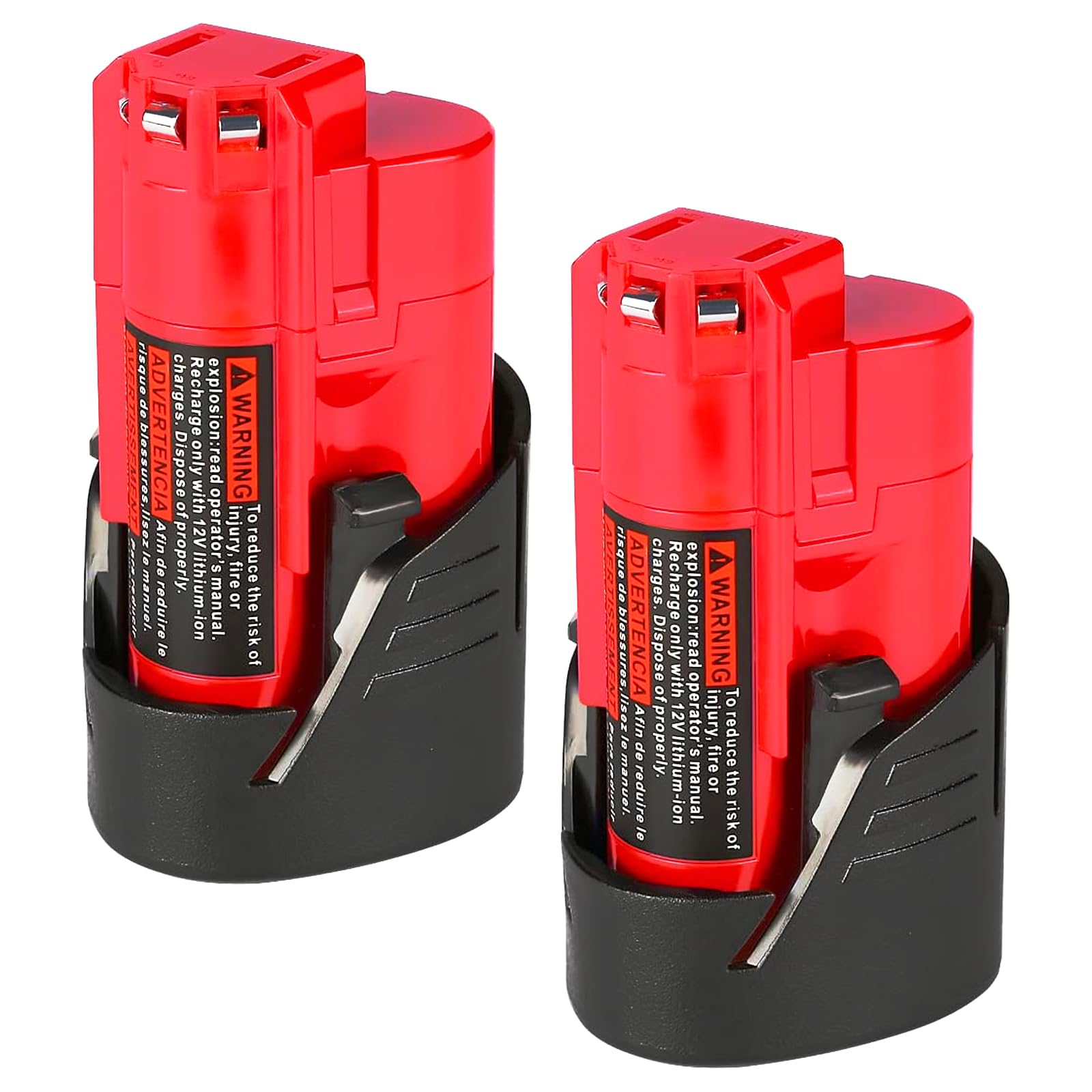 【2 Piezas】 Batería de 12V 3.5Ah para Herramientas de batería para Milwaukee 48-11-2411 48-11-2420 48-11-2401 48-11-2402 para Milwaukee 12V