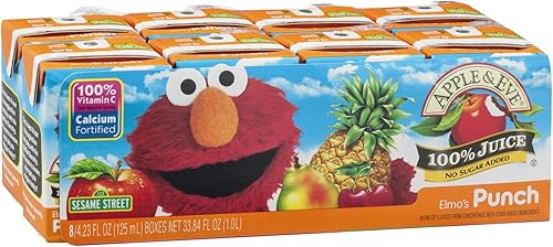 Apple & Eve Elmo's Punch - Jugo 100% (8 unidades, 5 unidades)