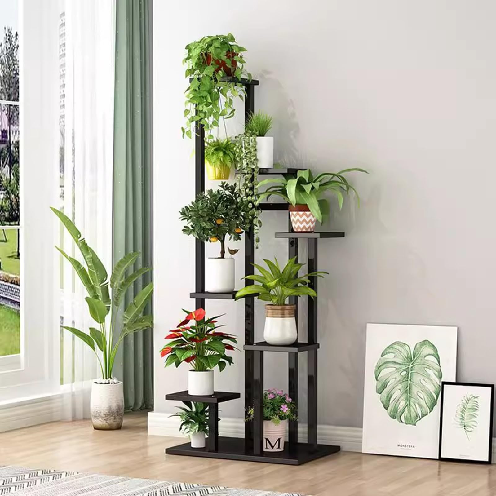 Étagère pour plantes d'extérieur et salon pour créer un jardin urbain vertical