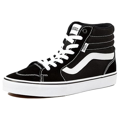 Vans Damen Filmore Hi Sneaker, Suede Canvas Black White, 38.5 EU - 40 EU - Suede Canvas Black White