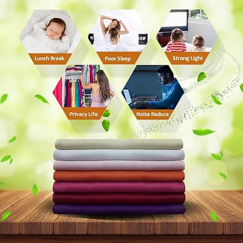 Miniatura 7 de NICETOWN Room Darkening Draperies Curtains Panels, Window Treatment Thermal Insulated Grommet Room Darkening Curtains/Drapes for Bedroom (2 Panels,