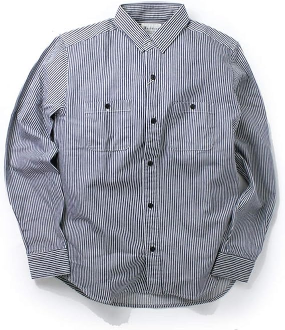 Amazon ヒッコリーワークシャツ メンズ レディース 日本製 ヒッコリーシャツ ワークシャツ シャツ 通販