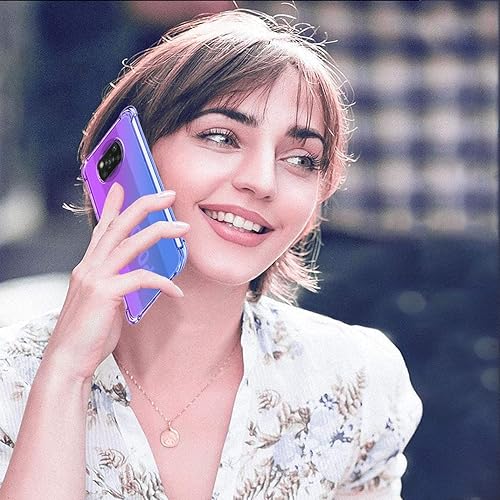 Miniatura 6 de Funda para Poco X3 NFCPoco X3 ProPoco X3, M2007J20CG Linda Caso para Niñas Mujeres, Gradient Slim Anti Scratch Soft TPU Funda protectora a prueba de