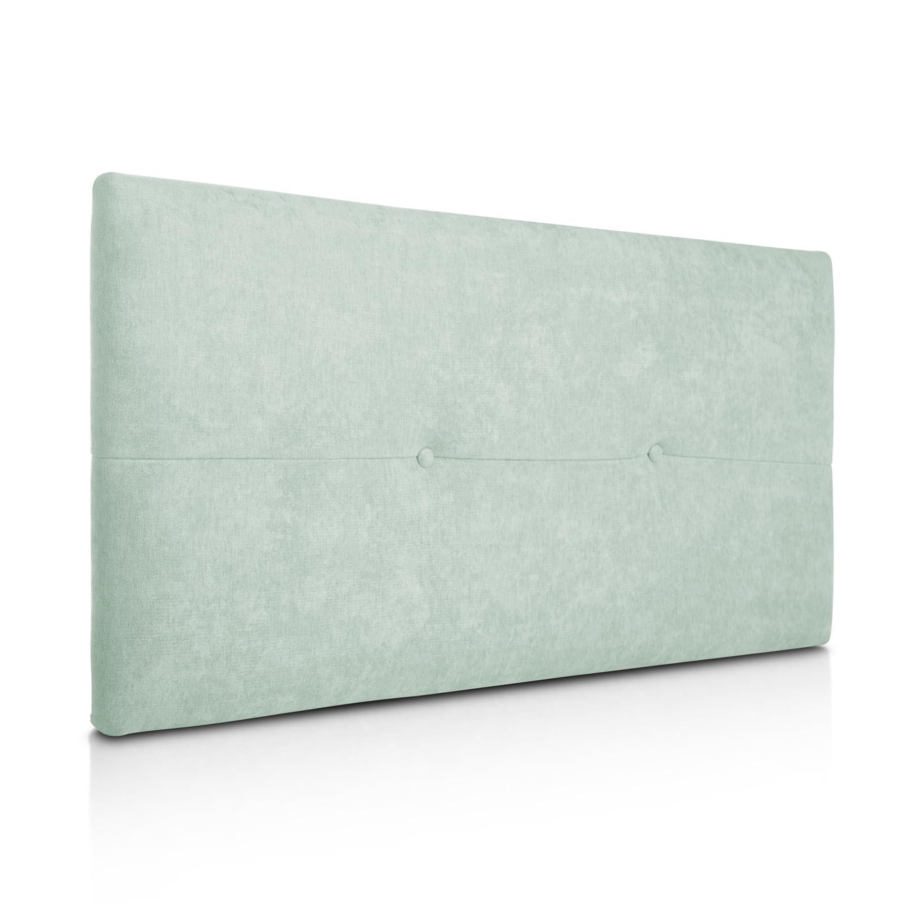 SUENOSZZZ – Jasmin Wooden Headboard, Upholstered in Rio16 Fabric, Water Green, Wooden Headboards for Bedroom, Double Bed, Youth Bed, 105 cm, 90 cm, 80 cm Beds