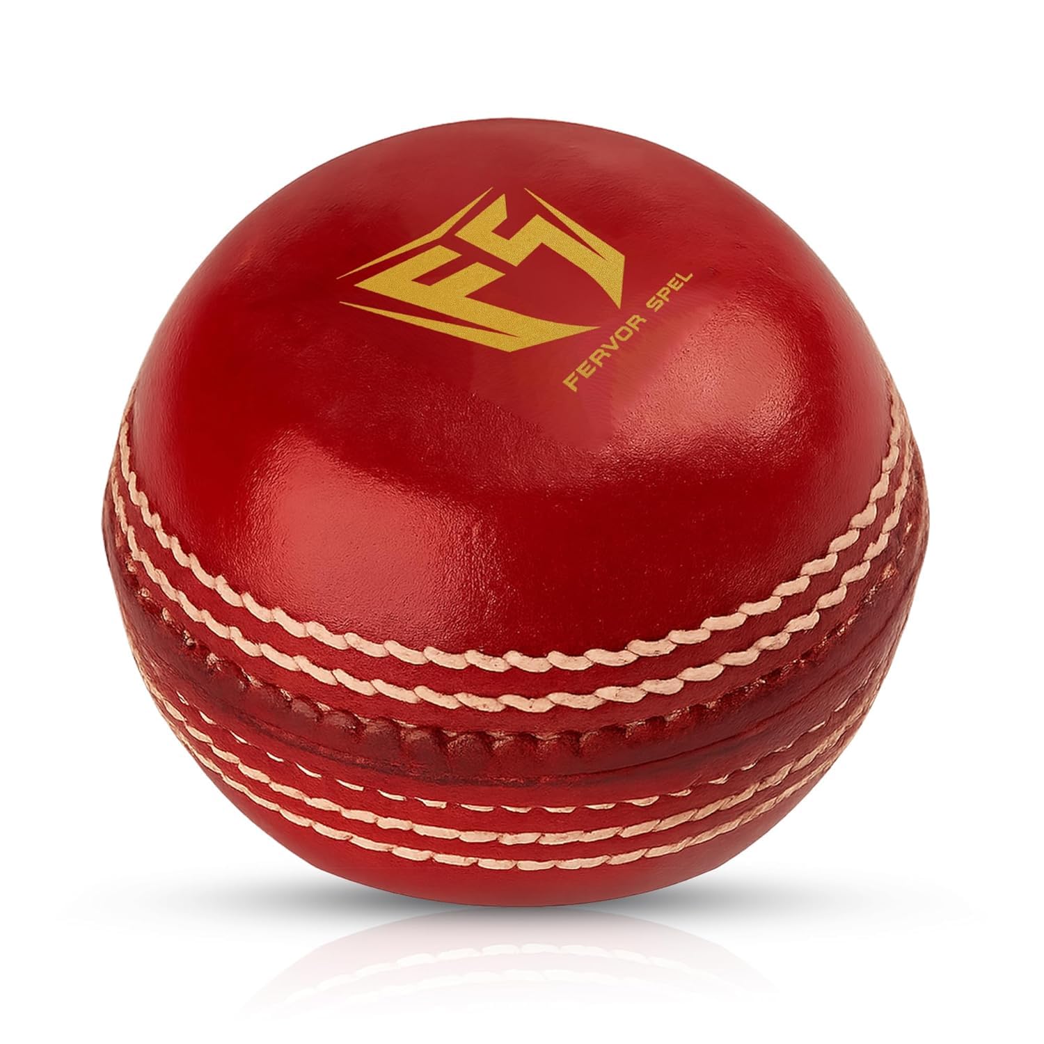 Fervor Spel Flat Seam Traning Leather Cricket Ball - Pack of 1-image-38