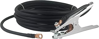 200 Amp Welding Ground Clamp Lead Assembly - Terminal Lug Connector - #2 AWG cable (15 FEET)