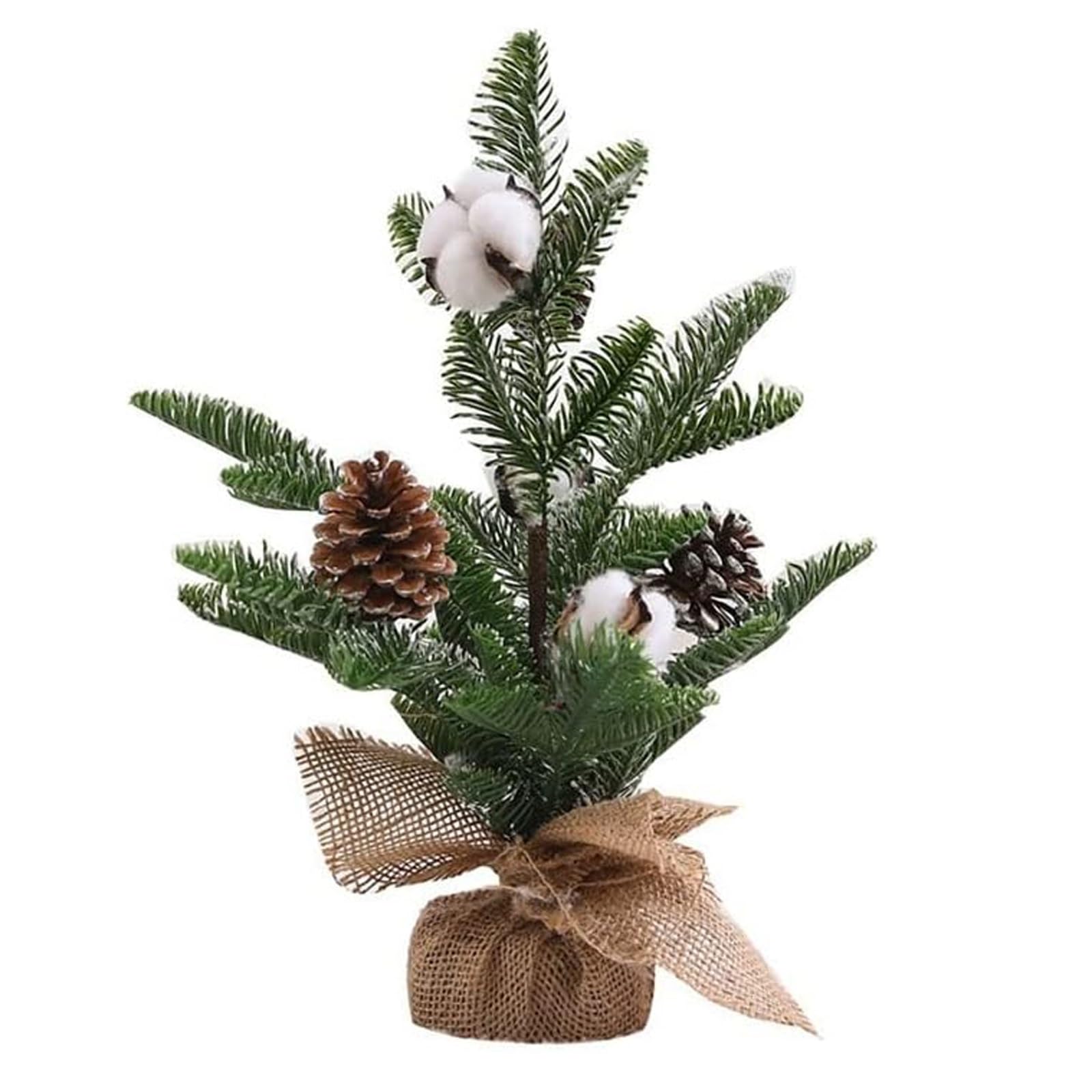 Piccolo albero di Natale da tavolo da 17,7 pollici, decorazioni artificiali for alberi di Natale for la casa Piante artificiali