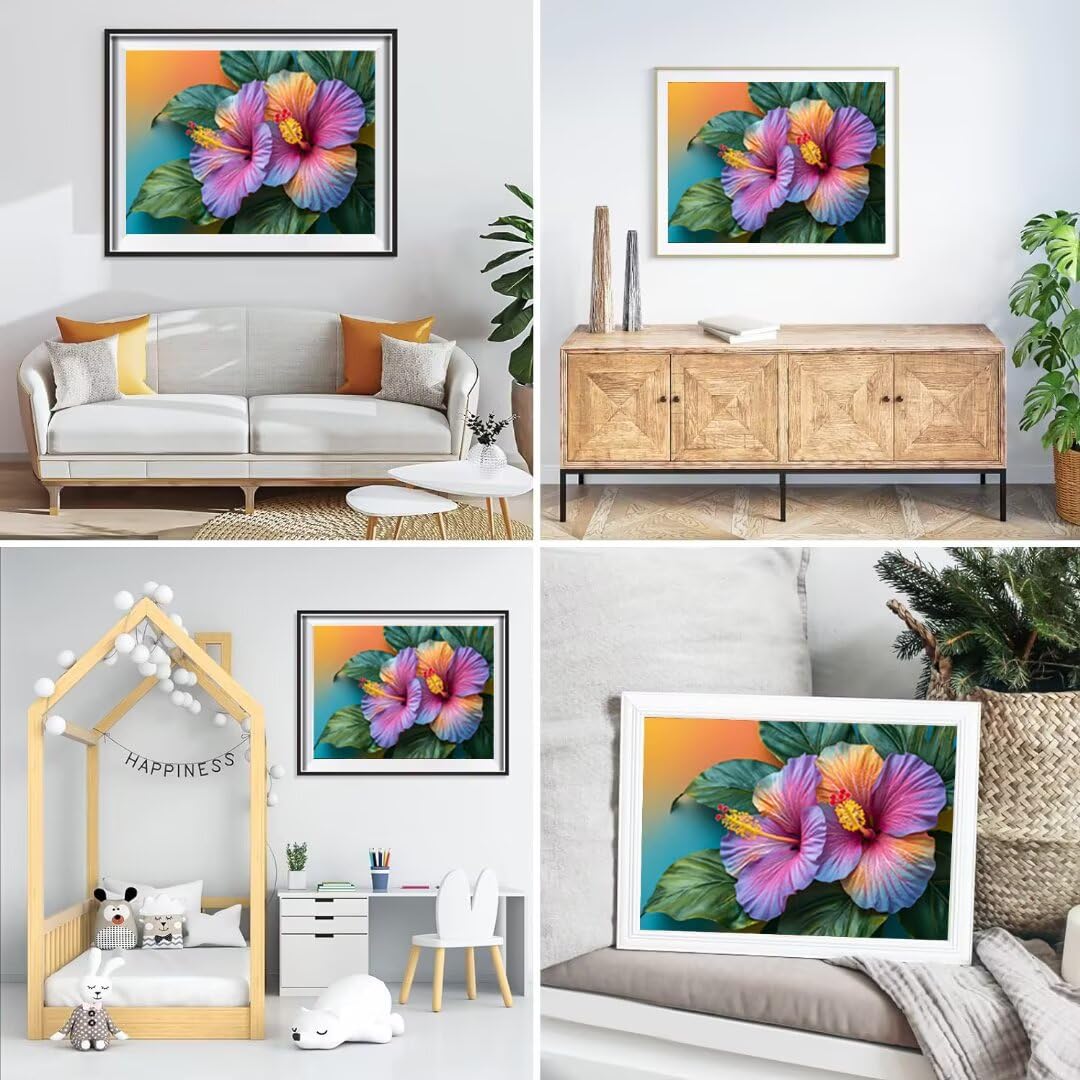 Générique 5D Flower Painting Diament Malarstwo Zestaw, DIY Fabryka Diament Kompletne zestawy, Diamentowe zestawy artystyczne dla dorosłych Początkujących, Square Diamond Rhinestone Ścieg krzyżykowy