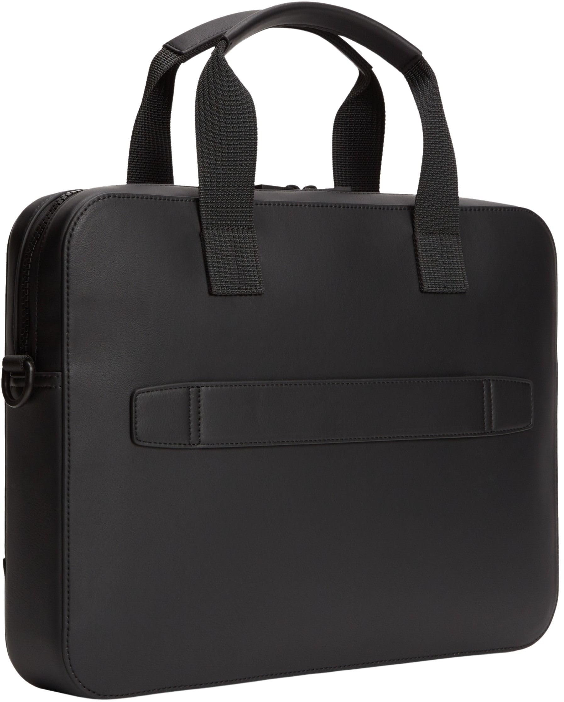 Tommy Hilfiger Sac d'ordinateur Th Foundation AM0AM14158 pour homme, noir (noir), taille unique
