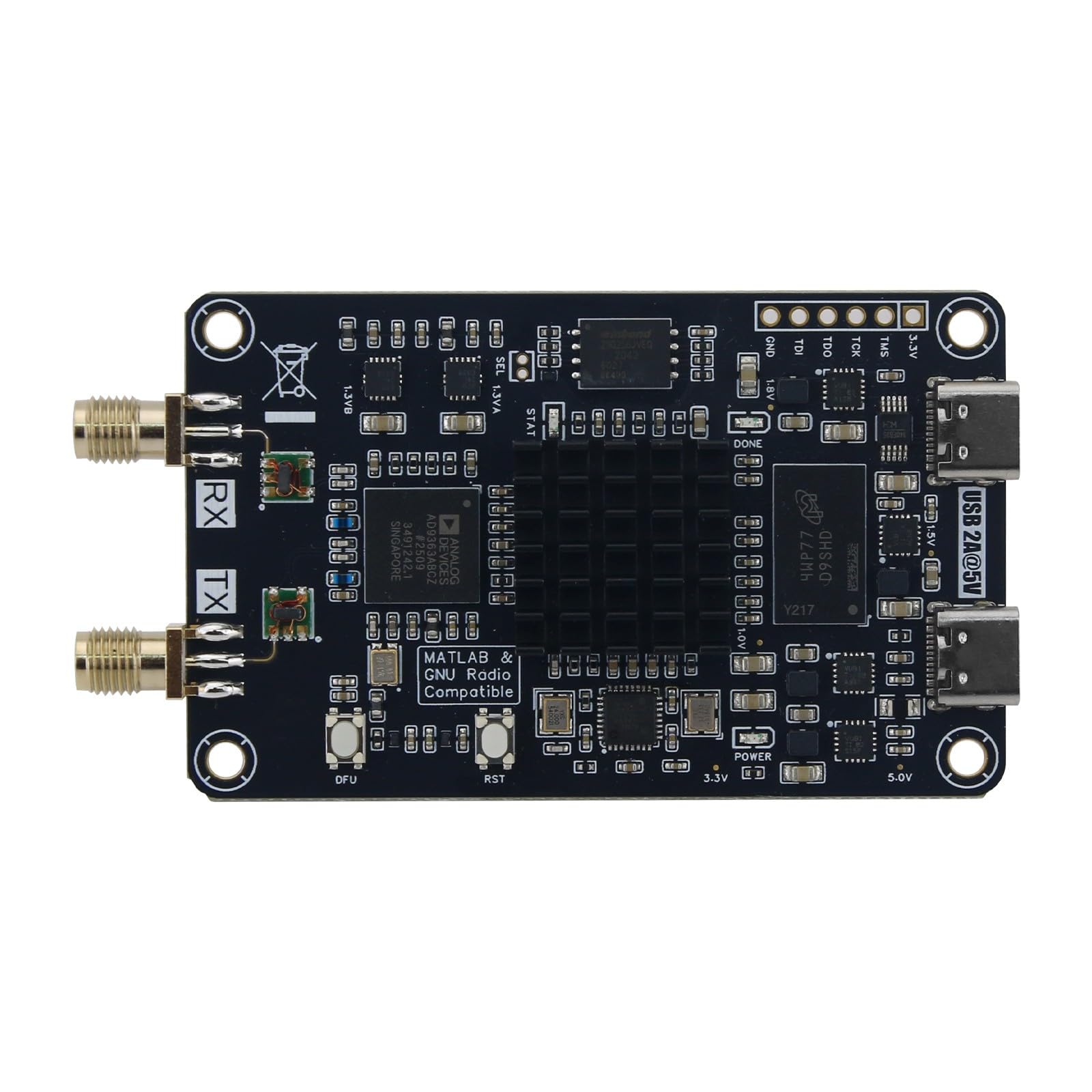 7010+AD9363 Software Defined Radio Entwicklungsboard 70MHz–6GHz Mini SDR Hardware mit USB- & Ethernet-Schnittstellen, SD-Karten-Boot-Unterstützung
