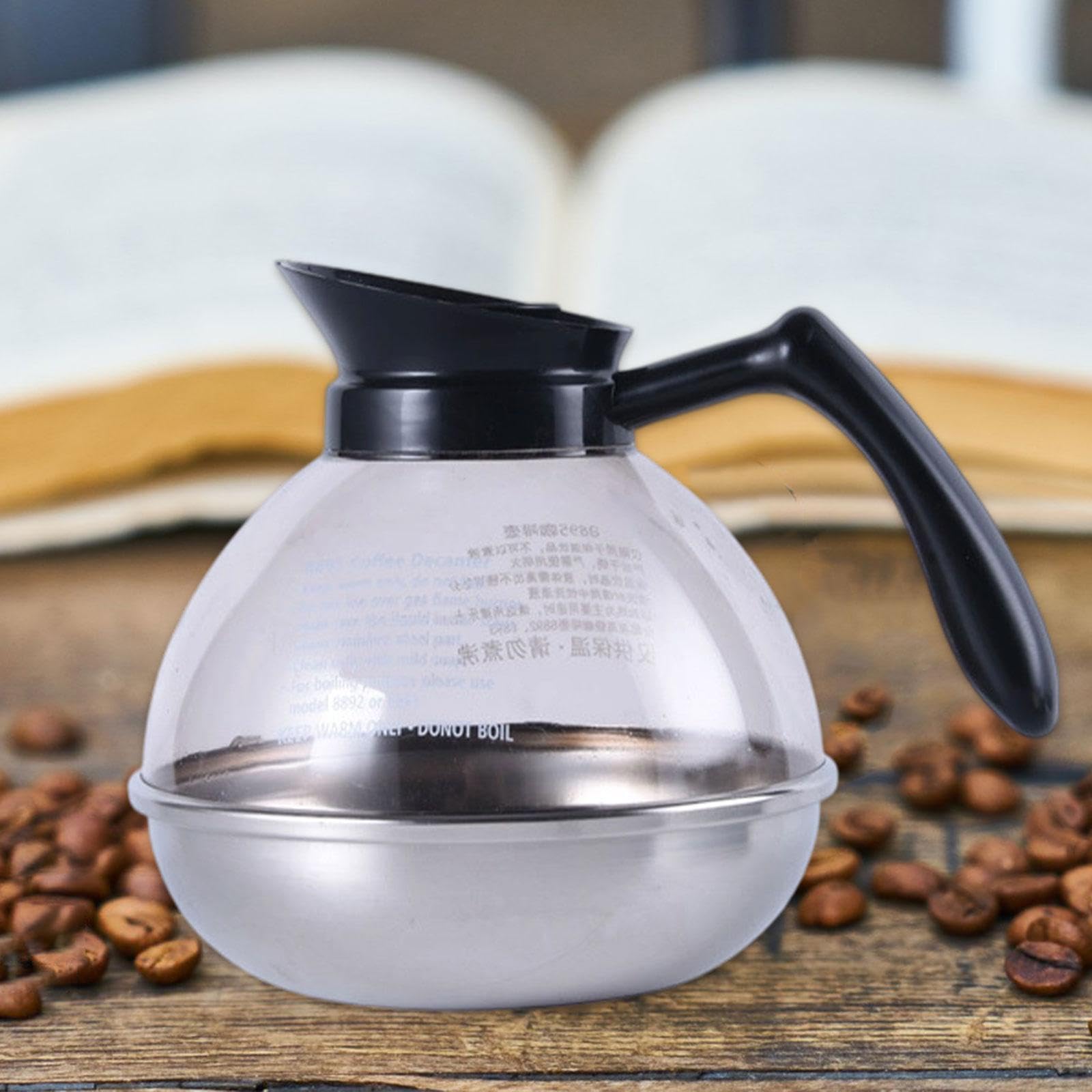 Sharplace Kaffeekanne, Karaffe, Wasserkocher, Kaffeezubehör, Teil, Wiederverwendbare Teekanne, 1,8 l, Karaffe für Küche, Büro, Camping, Café, Kaffee, Brüher