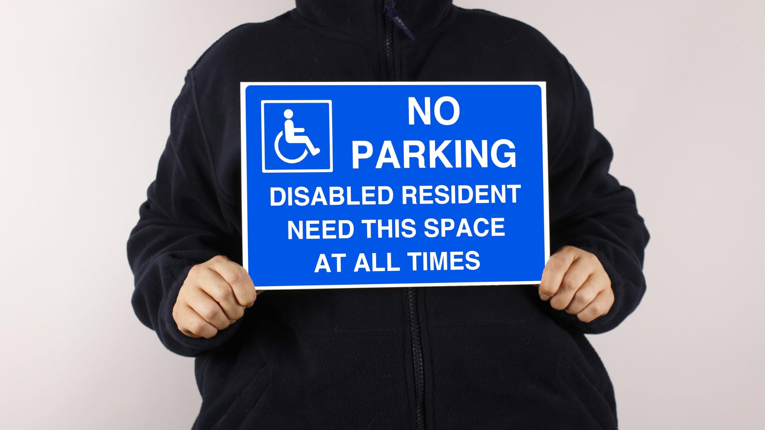No parking disabled resident need this space at all times, parking signs - Image 3