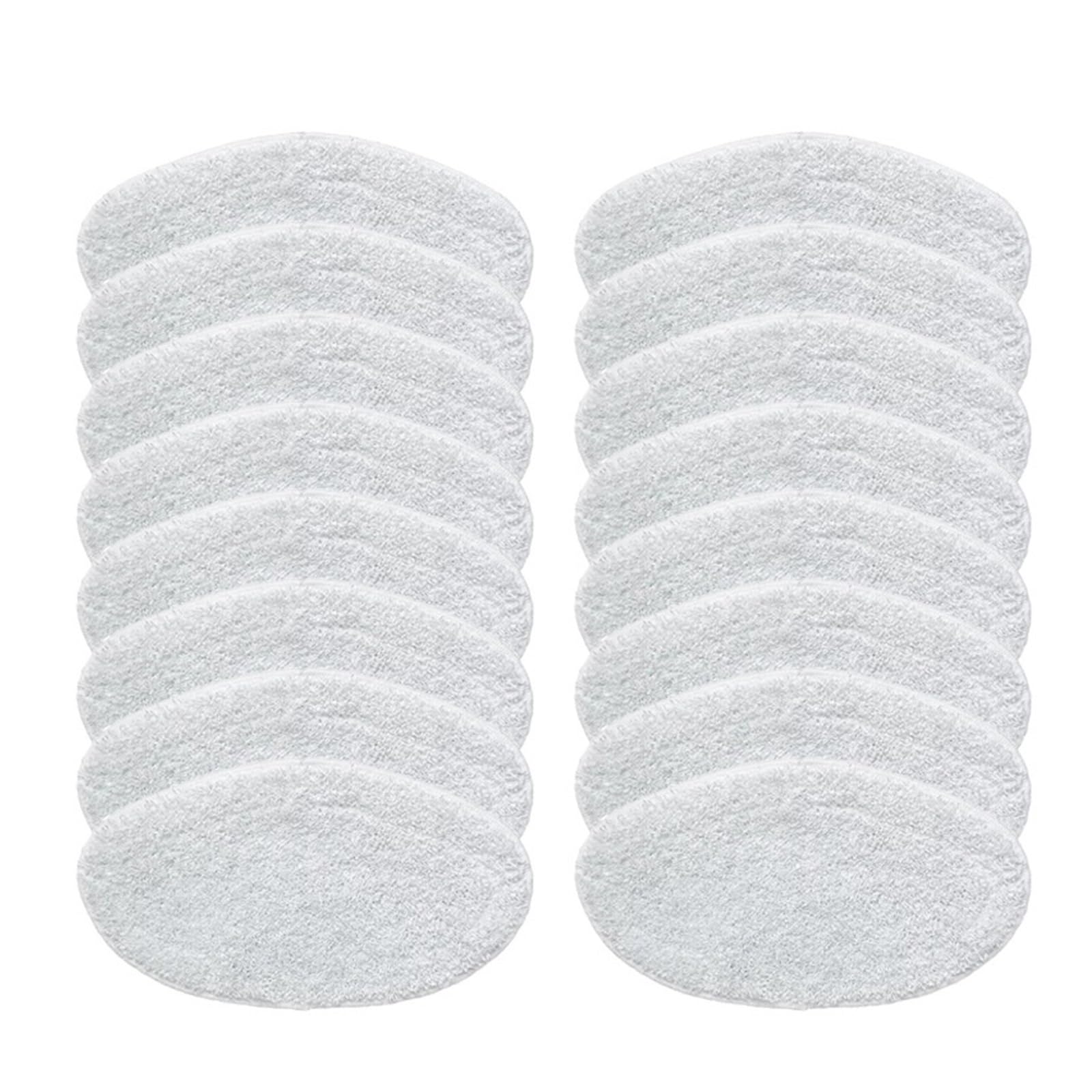 Lipski Paño de fregona Lavable, Limpiador a Vapor, Repuesto de Piezas de paño de fregona de Fibra Ultrafina, Compatible con Polti Kit Vaporetto PAEU0332 (Color : 16pcs)