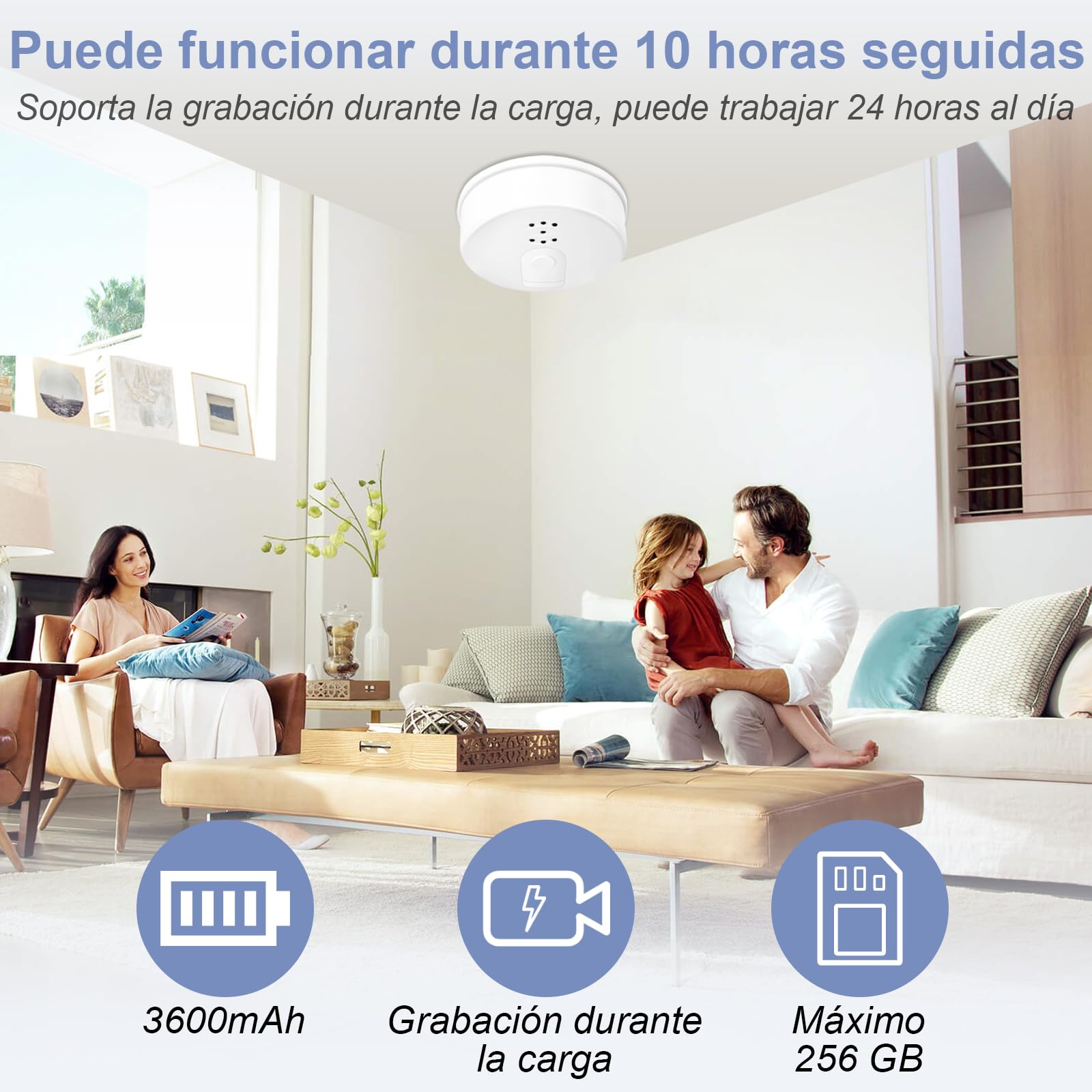 Camara Espia Oculta WiFi 5G/2.4G, Camara Vigilancia Invisible Interior HD 1080P, Minicamaras Espias Camufladas con App Control con Visión Nocturna/Detección de Movimiento para Hogar/Oficina