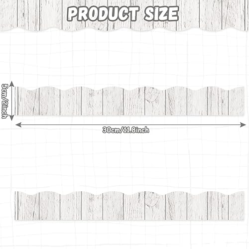 Miniatura 2 de 12 piezas magnéticas de madera blanca para tablón de anuncios, borde de aula, tiras magnéticas para profesores, oficina, pizarra, decoración de