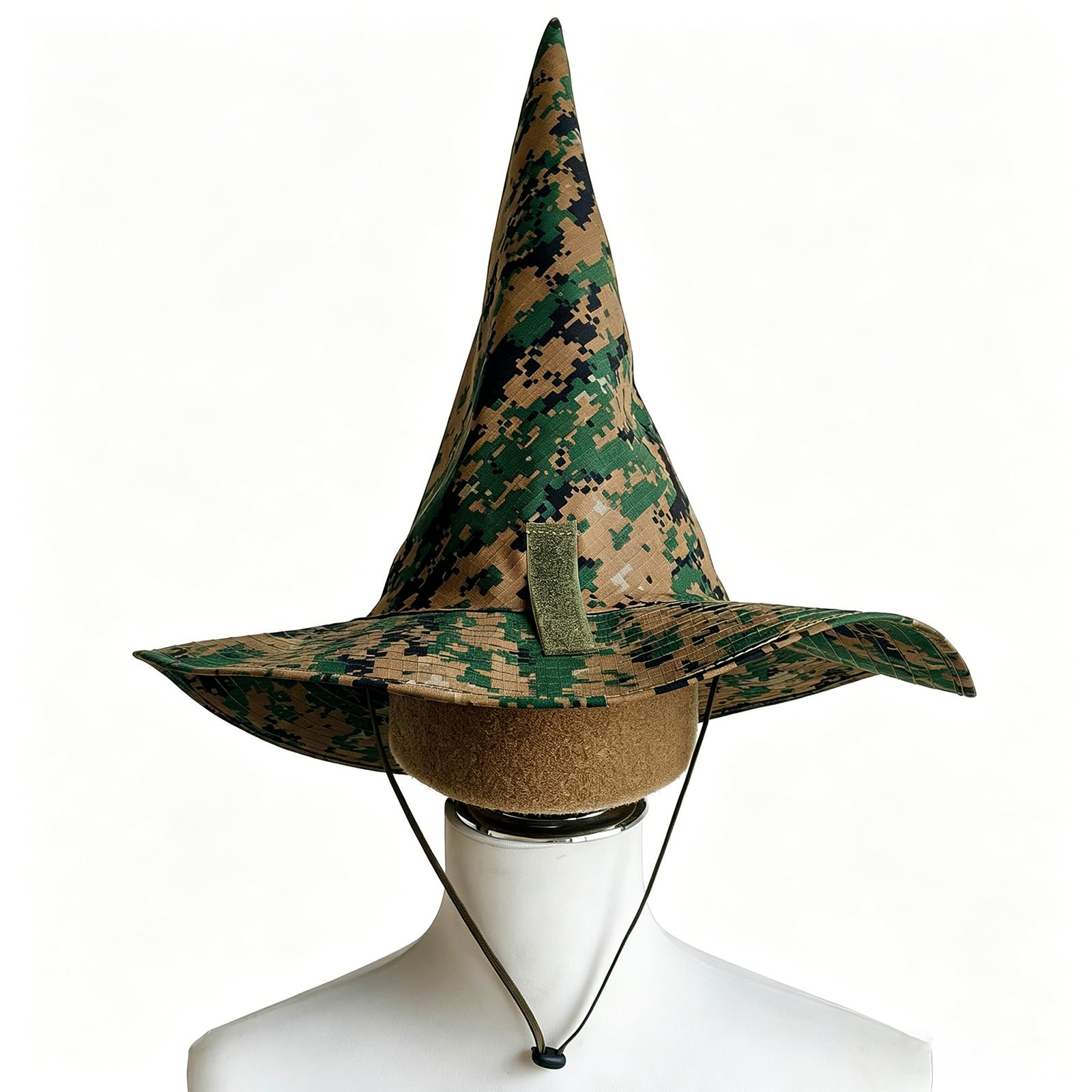 Hanglong Tactical Magic Hat Camouflage Wizard Hat Integrated Hat with Large Brim Cosplay (Jungle Digital) — image 1