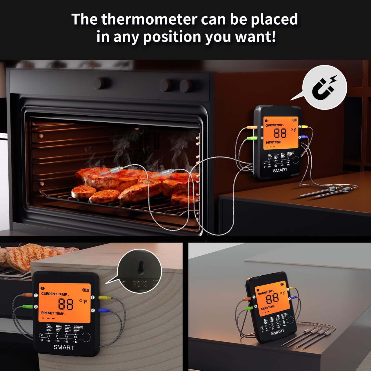 MEATER SE - Termometro Per Carne Wireless Con Bluetooth, Misura - Foto 5