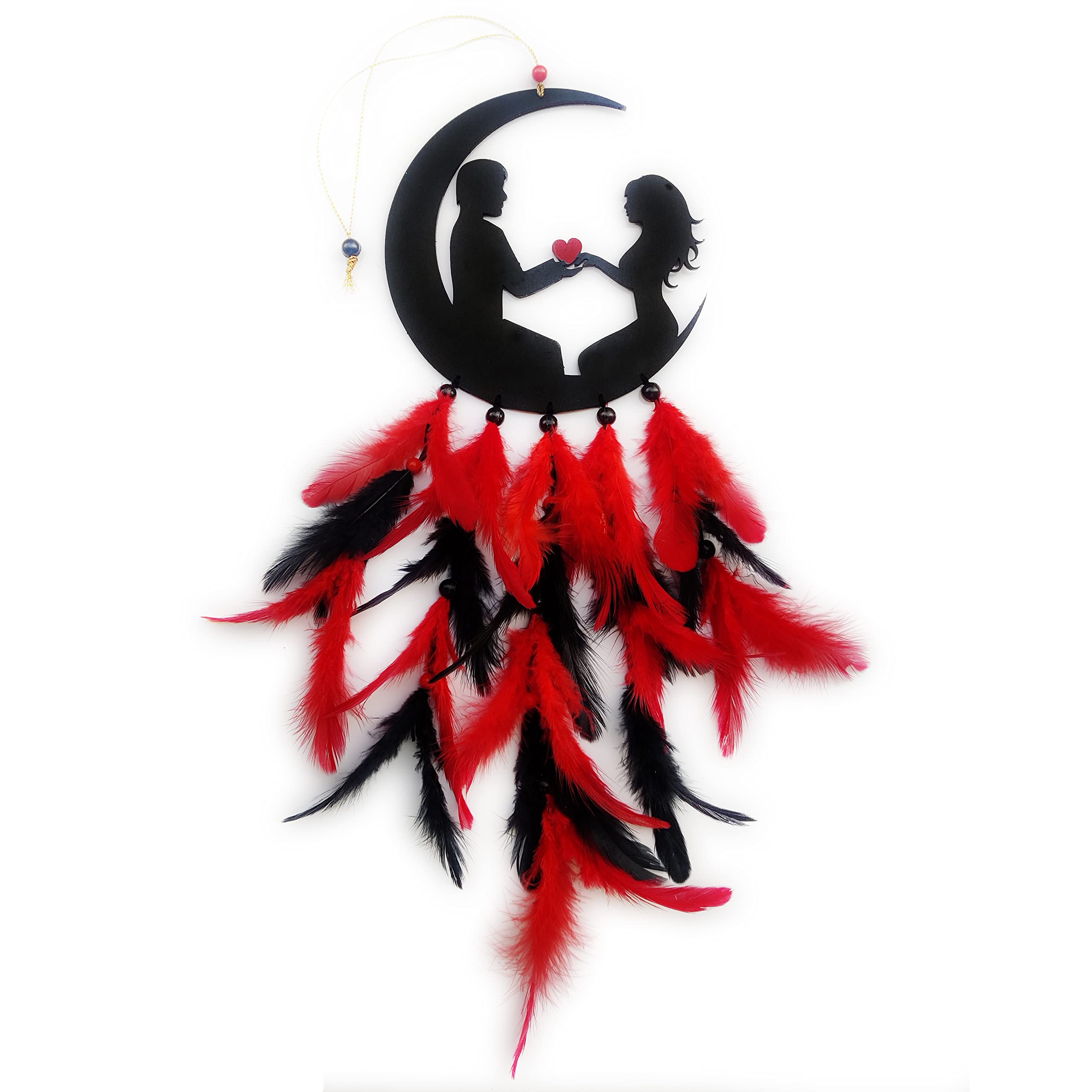 Artle Media Dream Catcher for Love, Wall Hanging, Car Hanging, Home Décor, Handmade for Bedroom, Gift, Party, Café, Decoration,Valentine Day, Decorative Small-image-28