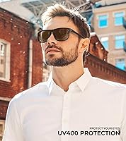 Vista 2 de KALIYADI Gafas de sol polarizadas para hombre, gafas de sol ligeras con protección UV para conducir, pescar y jugar golf