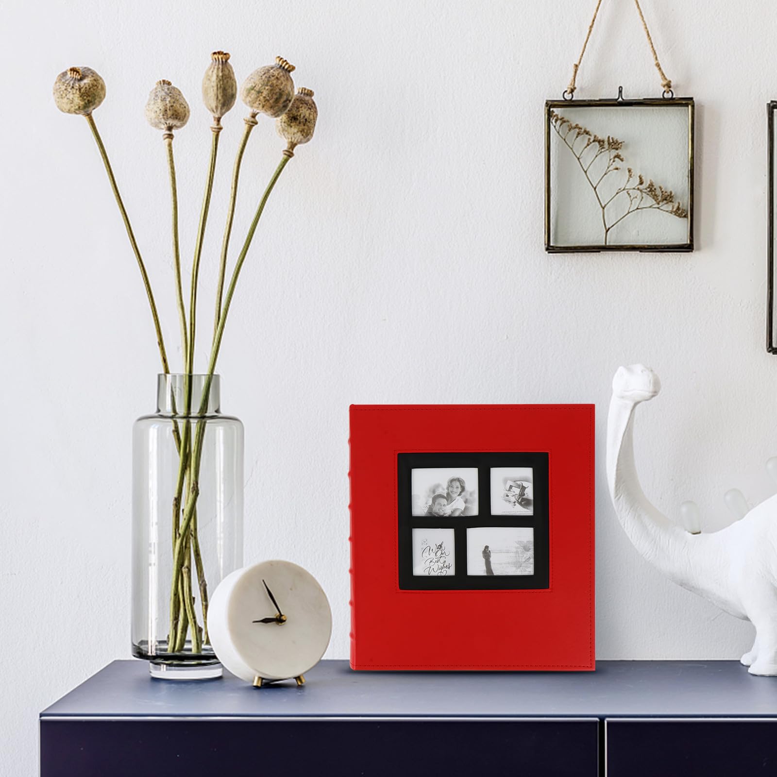 Kunstleder Fotoalbum mit 400 Taschen Elegantes für Fotos