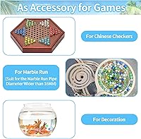 Vista 7 de 60 unidades de canicas de vidrio, canicas a granel para juegos de mármol, rellenos de jarrones, bricolaje y decoración del hogar