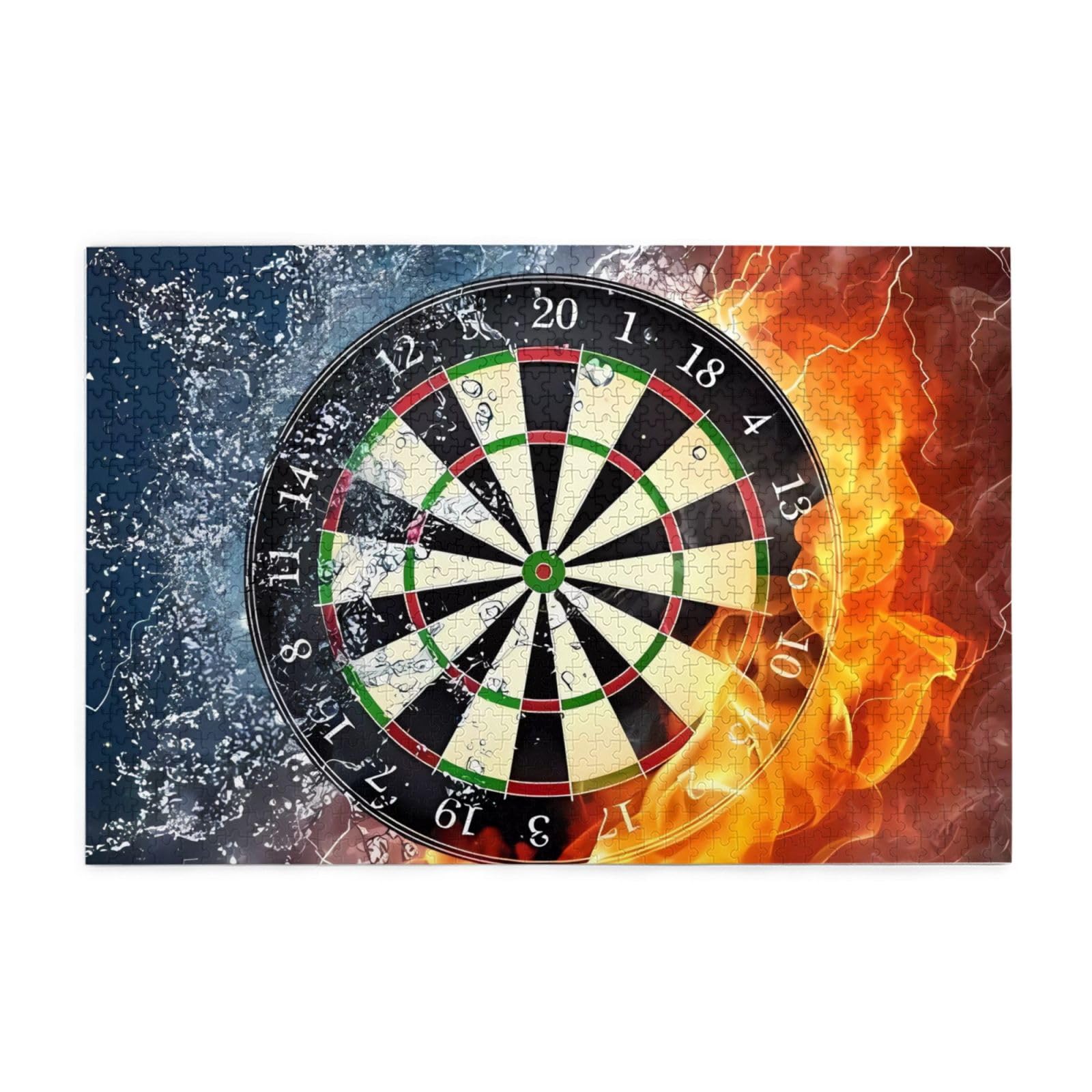 Dartboard Print Puzzle 2000 Pieces Papery Puzzle Gifts for Adults Family Wedding Graduation Gift Vertical Version 100x70CM