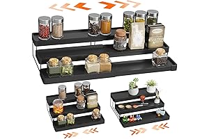 Expandable Spice Rack Organizer for Cabinet