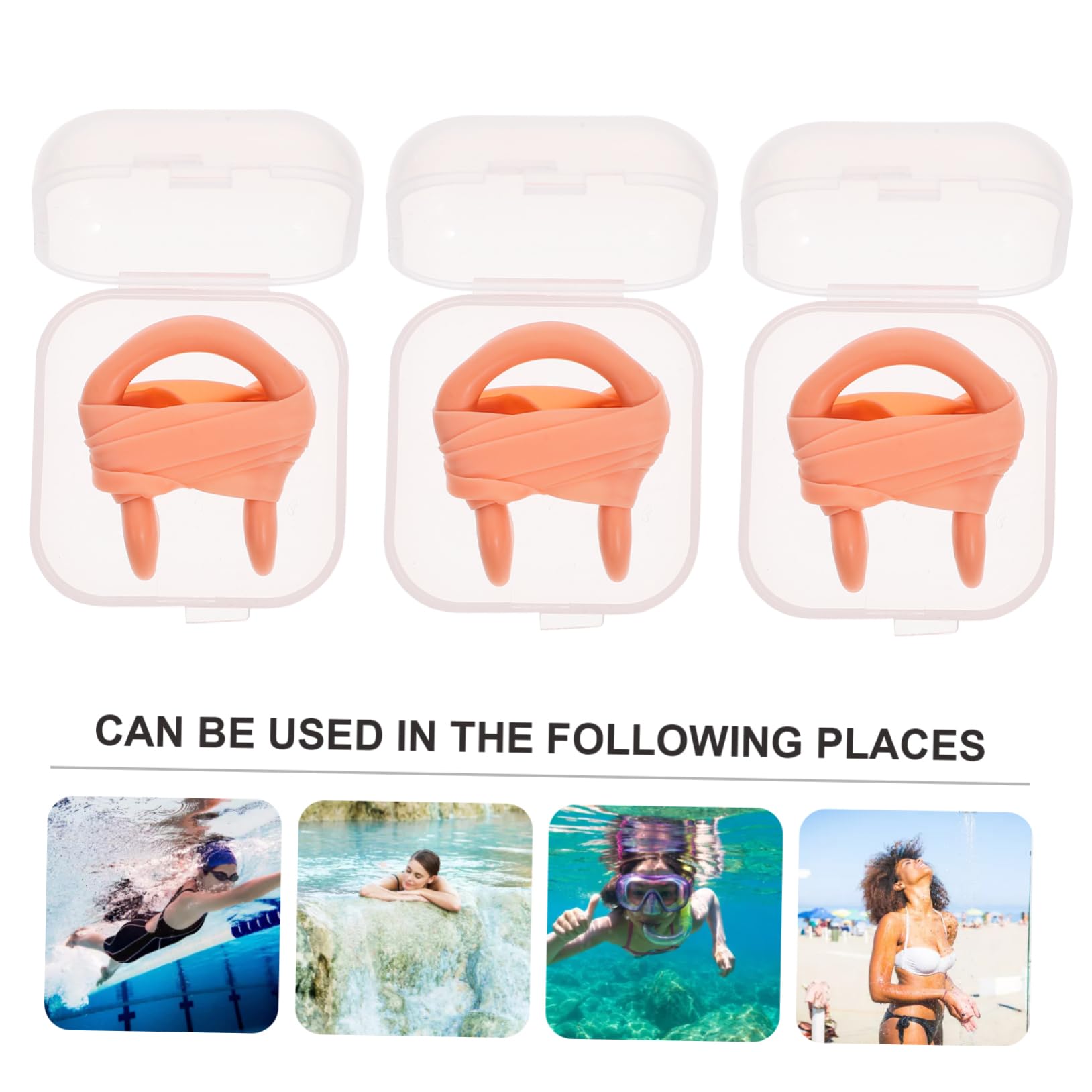 VANZACK 36piezas Clip Nasal De Silicona para Protección Nasal Al Nadar Accesorio De Natación para Niño Niña y Adultos